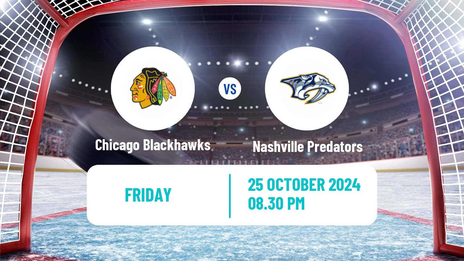 Hockey NHL Chicago Blackhawks - Nashville Predators