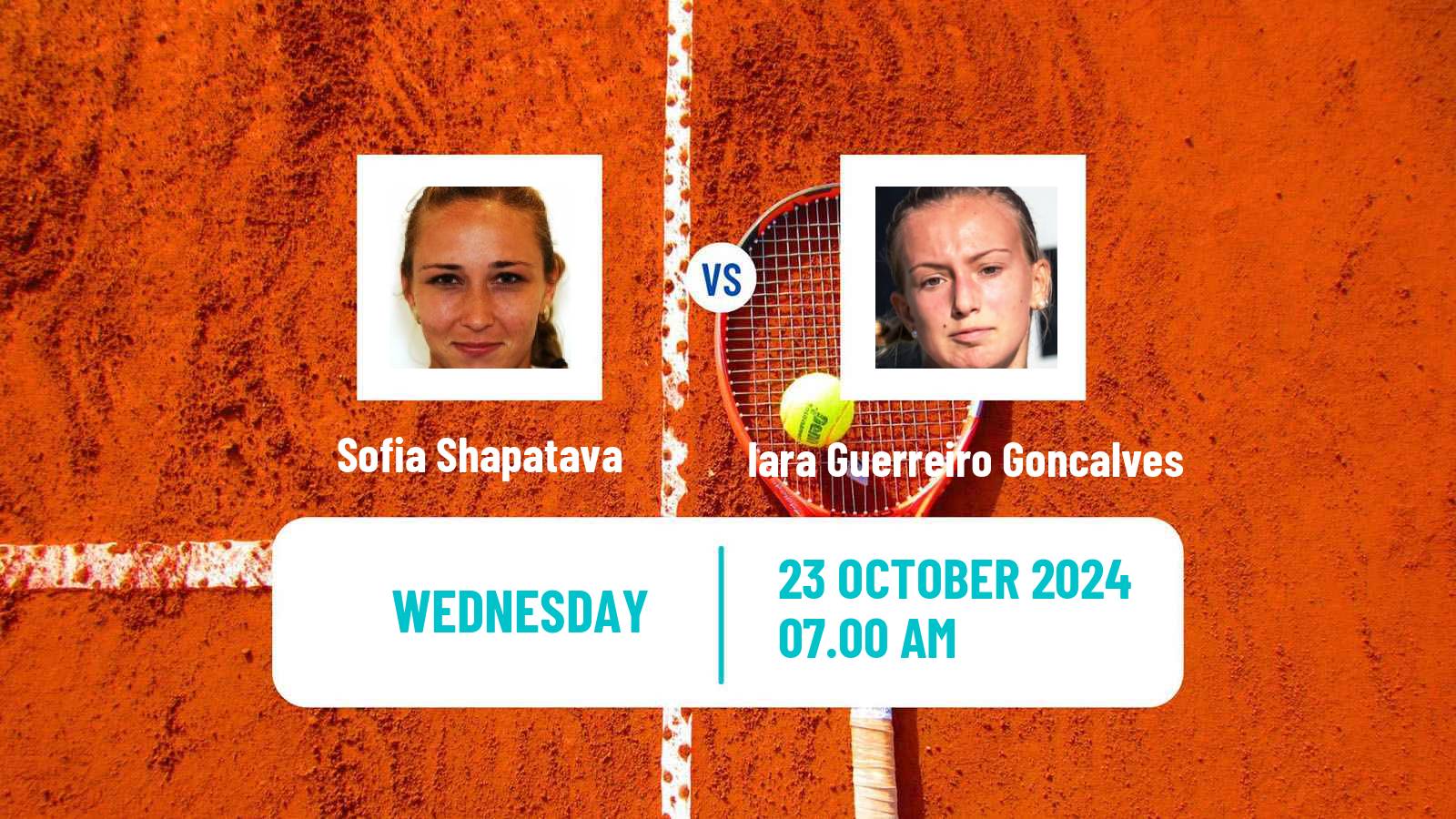 Tennis ITF W35 Loule Women Sofia Shapatava - Iara Guerreiro Goncalves