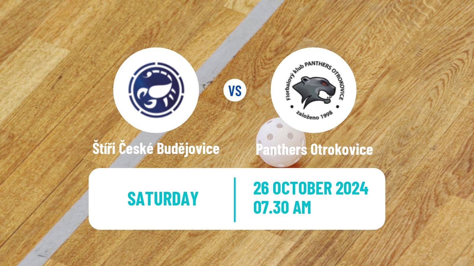 Floorball Czech 1 Liga Floorball Štíři České Budějovice - Panthers Otrokovice