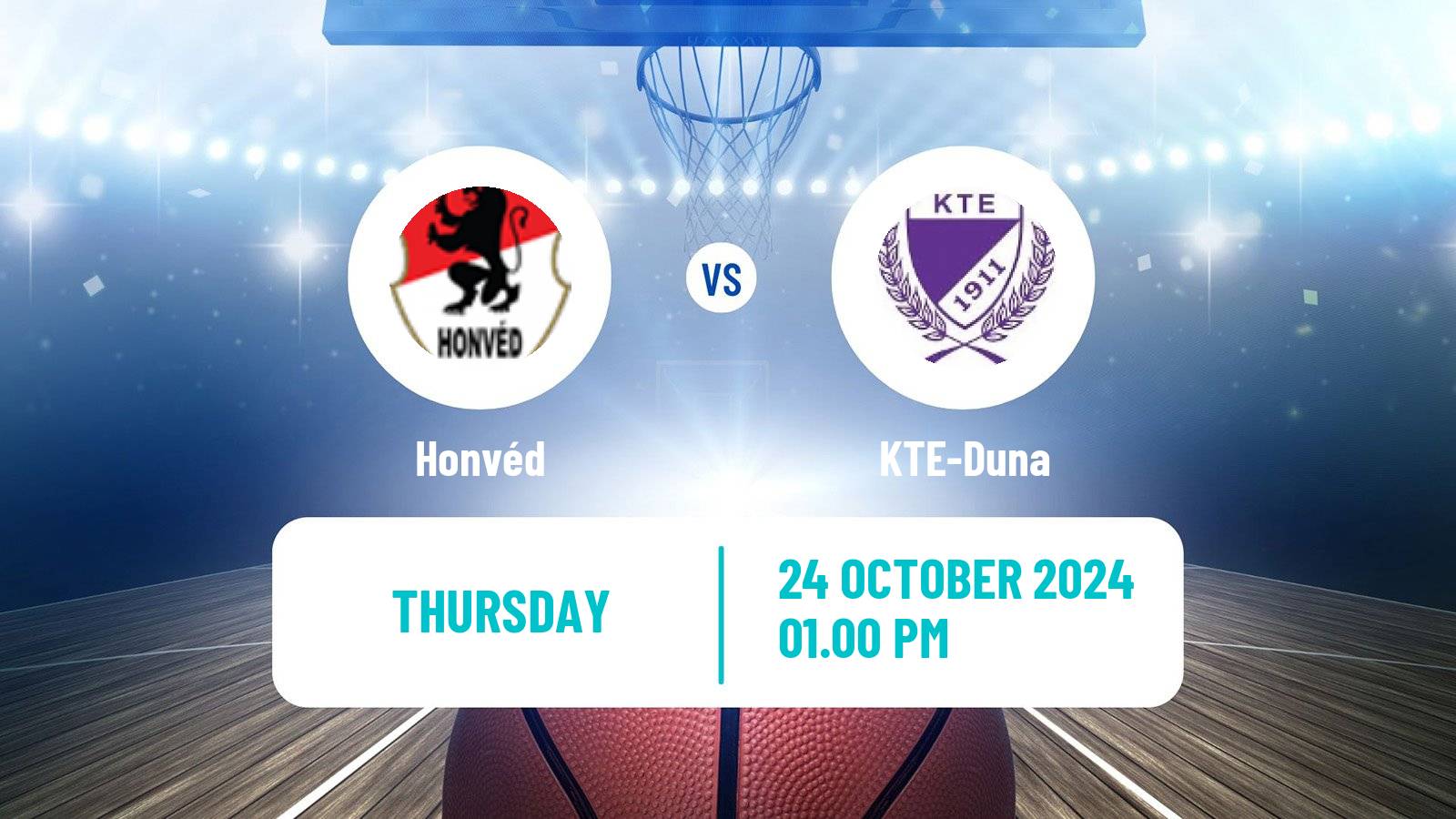 Basketball Hungarian NB I Basketball Honvéd - KTE-Duna