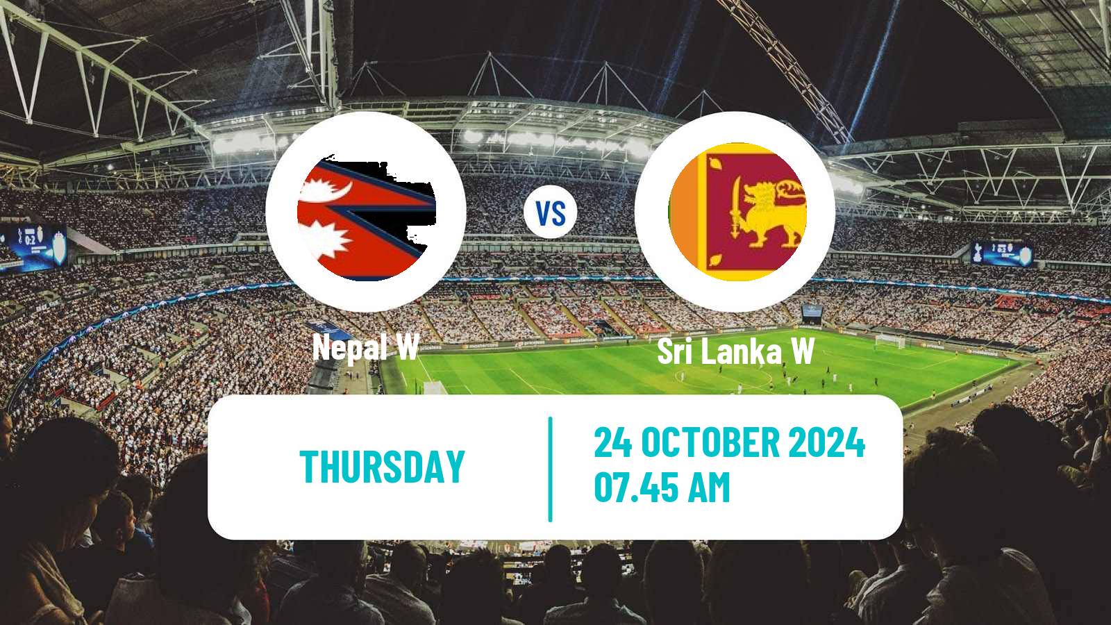 Soccer SAFF Championship Women Nepal W - Sri Lanka W