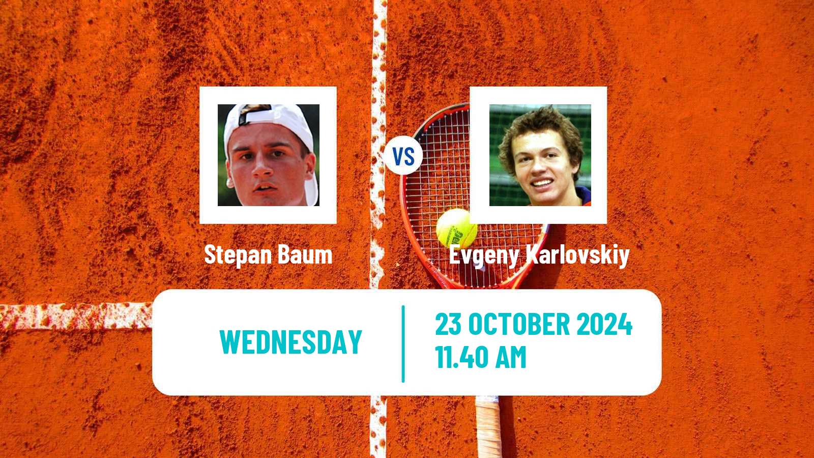 Tennis ITF M25 Trnava 2 Men Stepan Baum - Evgeny Karlovskiy