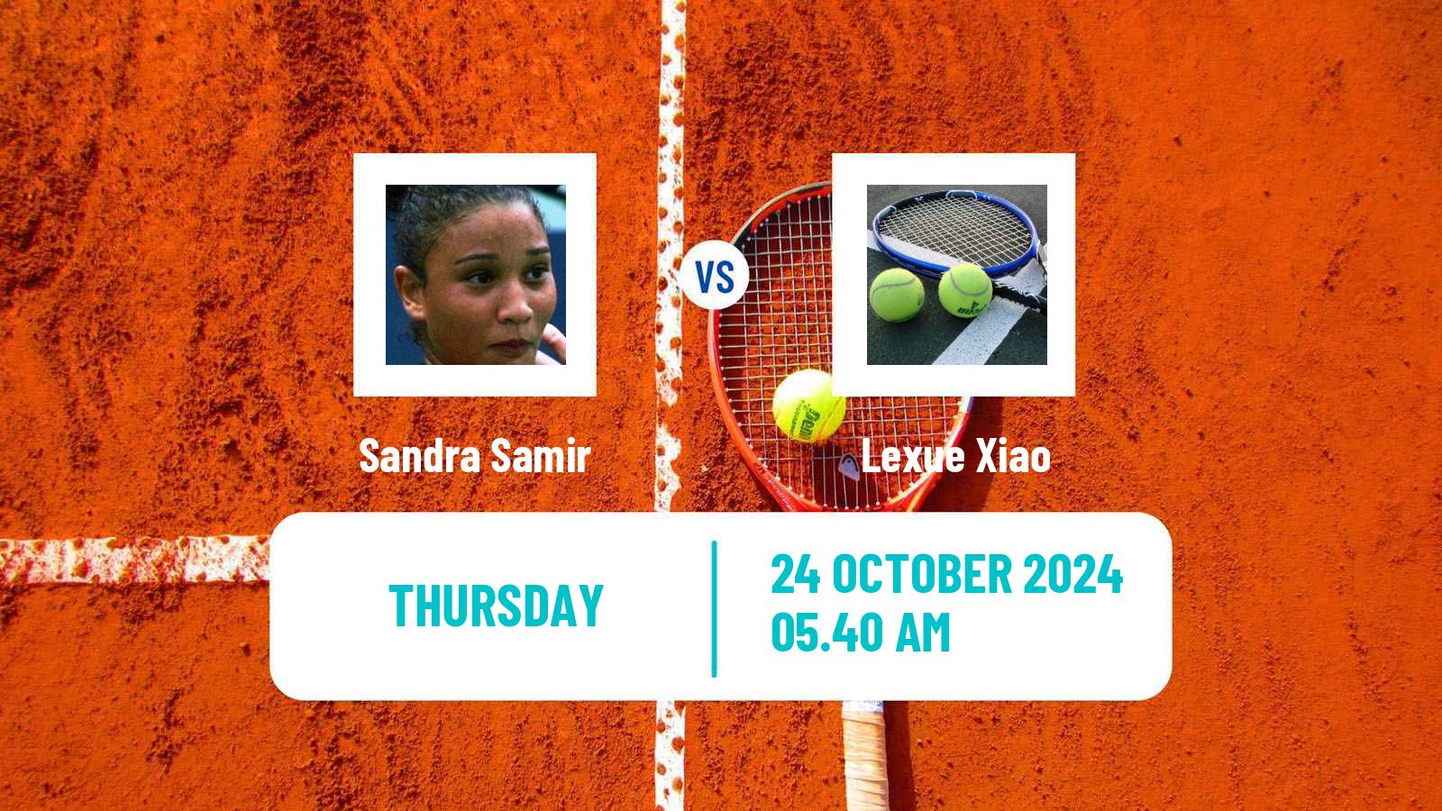 Tennis ITF W15 Sharm Elsheikh 15 Women Sandra Samir - Lexue Xiao