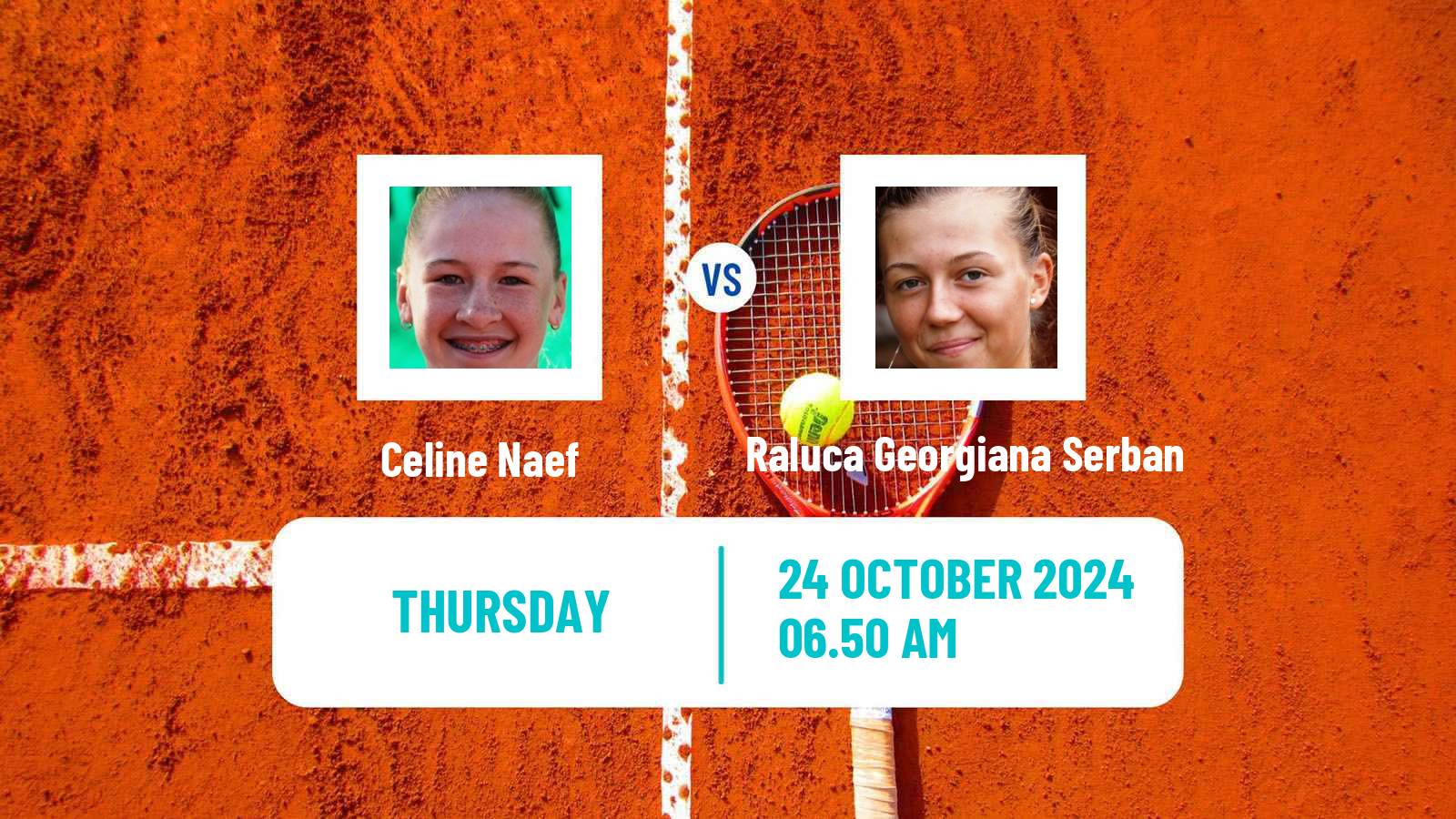 Tennis ITF W75 H Poitiers Women Celine Naef - Raluca Georgiana Serban