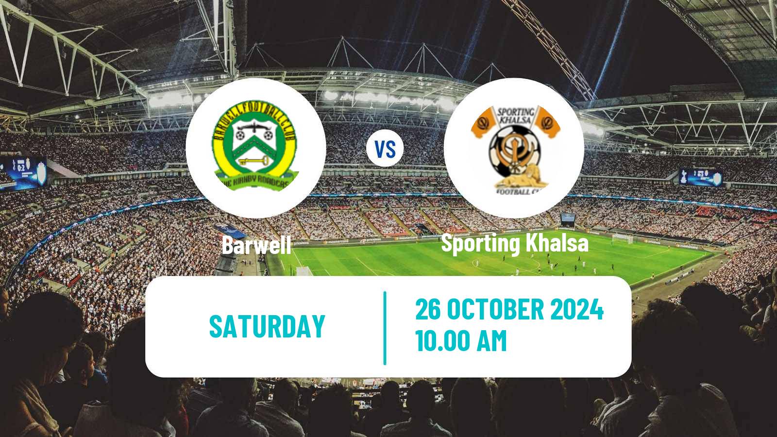 Soccer English FA Trophy Barwell - Sporting Khalsa