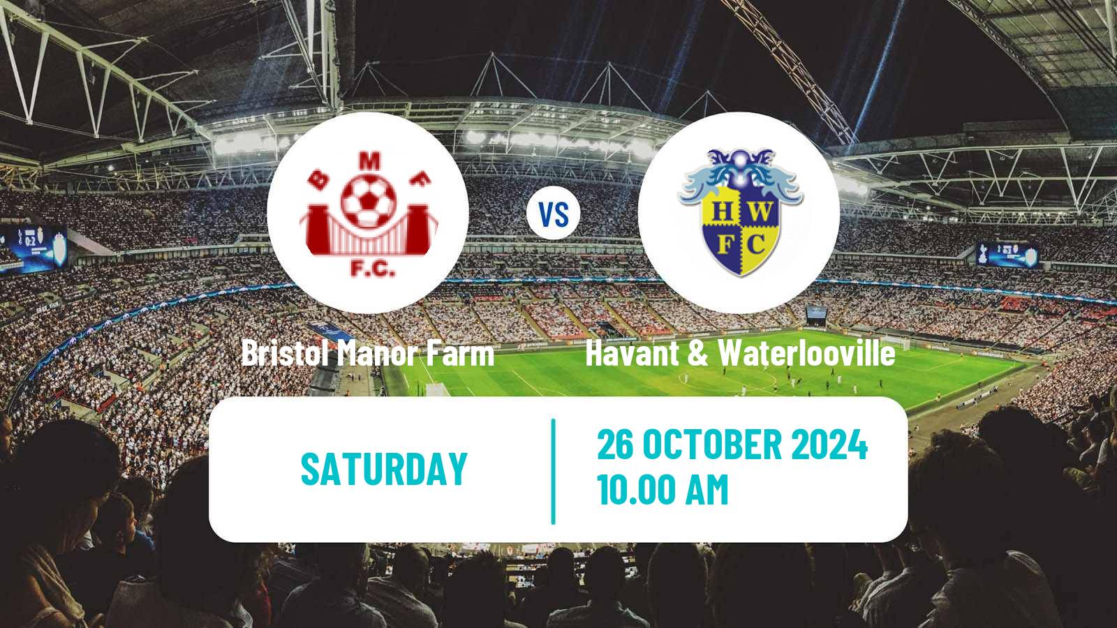 Soccer English FA Trophy Bristol Manor Farm - Havant & Waterlooville