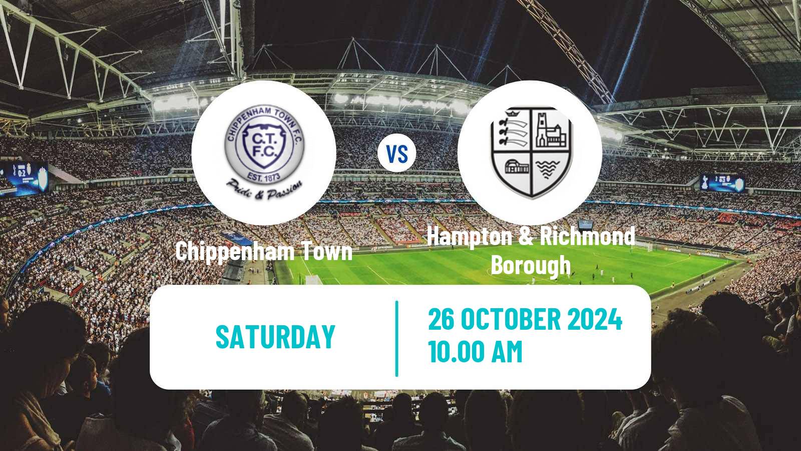 Soccer English National League South Chippenham Town - Hampton & Richmond Borough