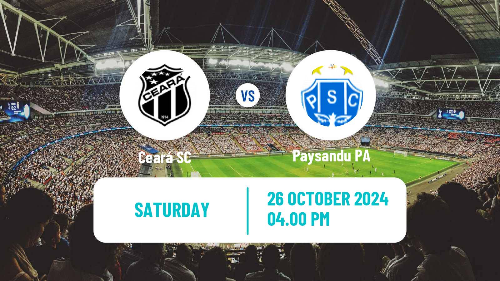 Soccer Brazilian Serie B Ceará - Paysandu