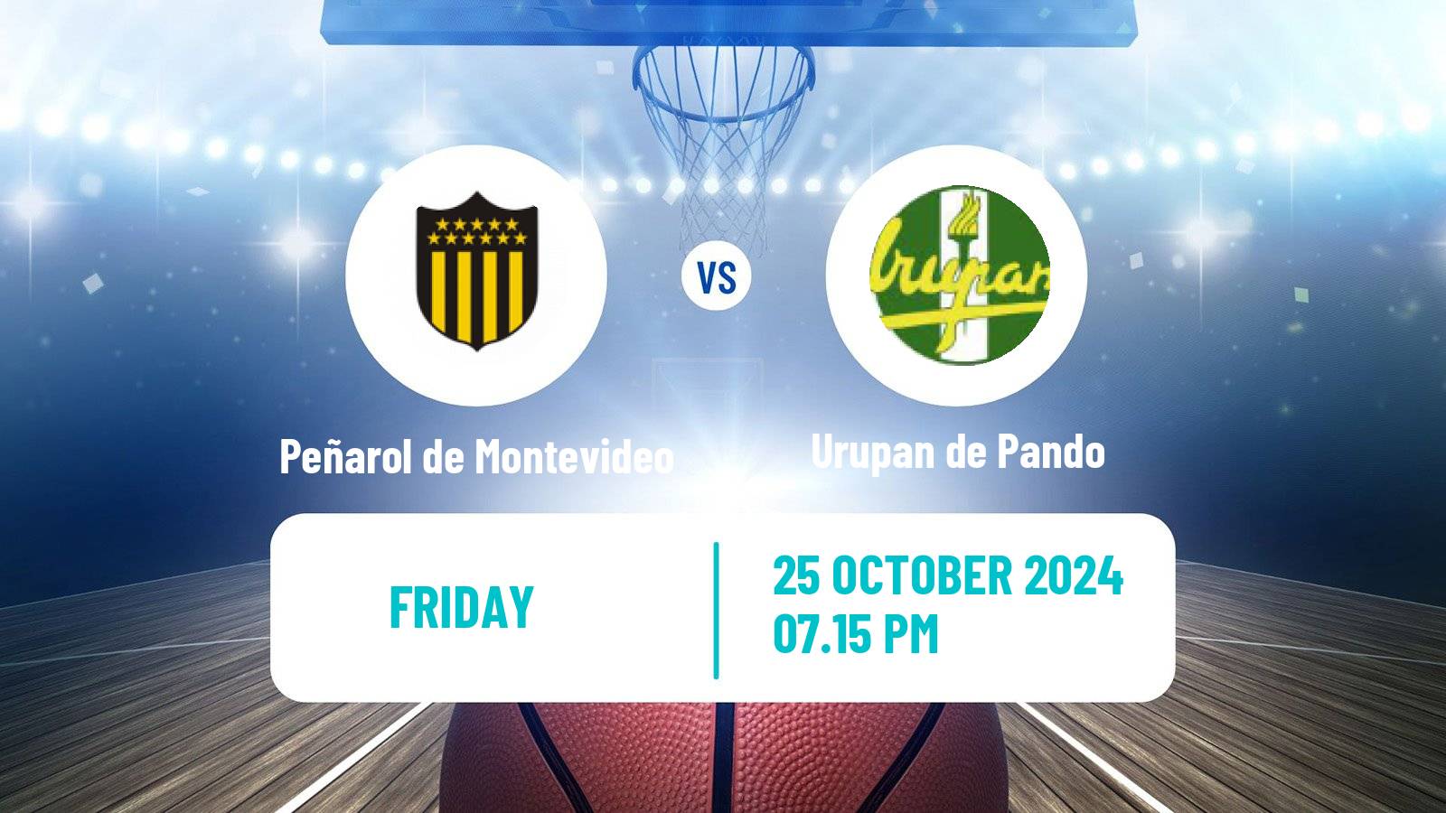 Basketball Uruguayan Liga Basketball Peñarol de Montevideo - Urupan de Pando