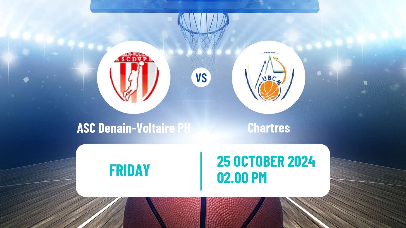 Basketball French LNB Pro B ASC Denain-Voltaire PH - Chartres