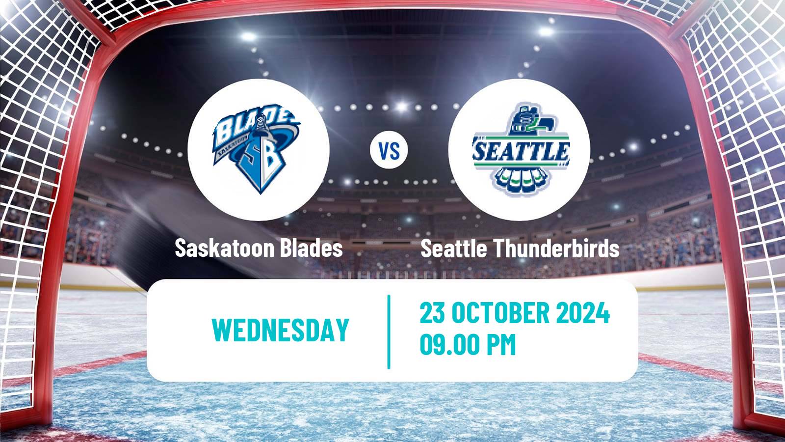 Hockey WHL Saskatoon Blades - Seattle Thunderbirds