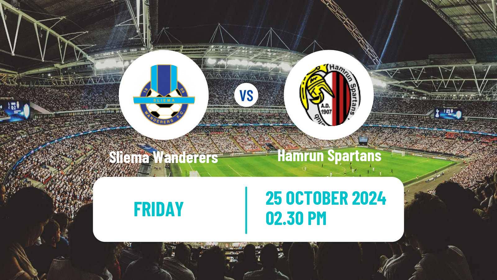 Soccer Maltese Premier League Sliema Wanderers - Hamrun Spartans