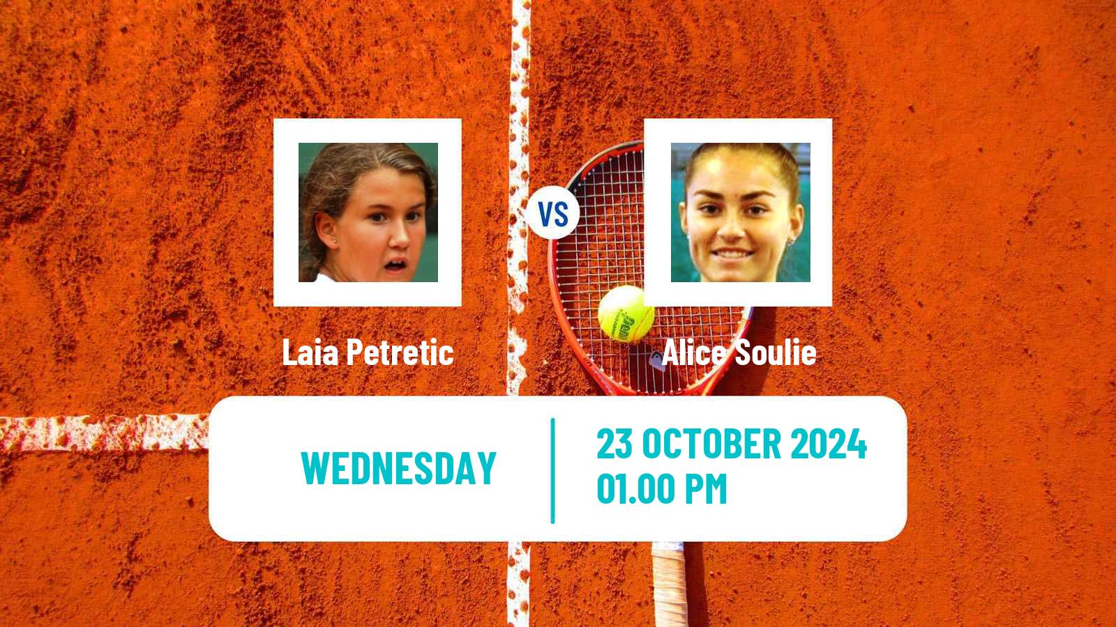 Tennis ITF W15 Monastir 41 Women Laia Petretic - Alice Soulie