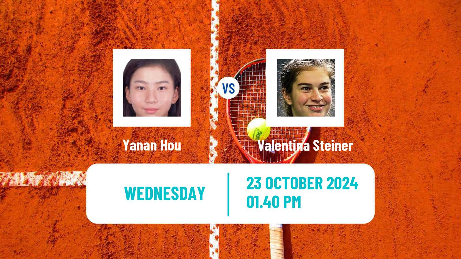 Tennis ITF W15 Monastir 41 Women Yanan Hou - Valentina Steiner