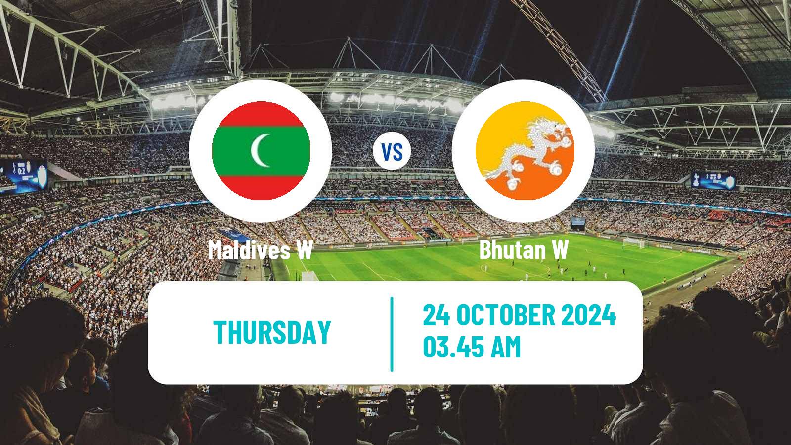 Soccer SAFF Championship Women Maldives W - Bhutan W