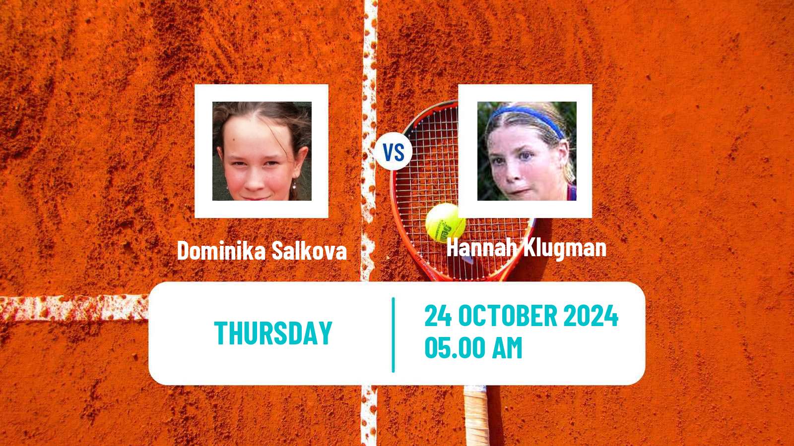 Tennis ITF W75 Glasgow Women Dominika Salkova - Hannah Klugman