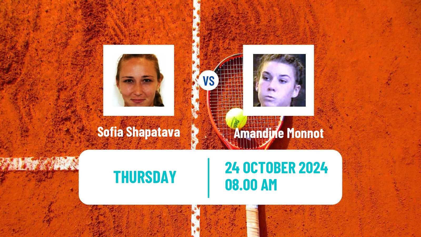 Tennis ITF W35 Loule Women Sofia Shapatava - Amandine Monnot