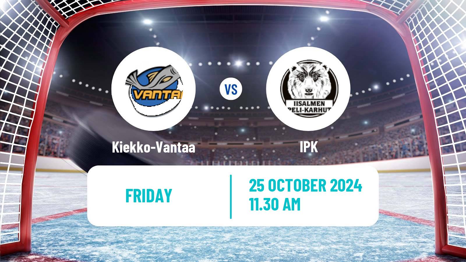 Hockey Finnish Mestis Kiekko-Vantaa - IPK