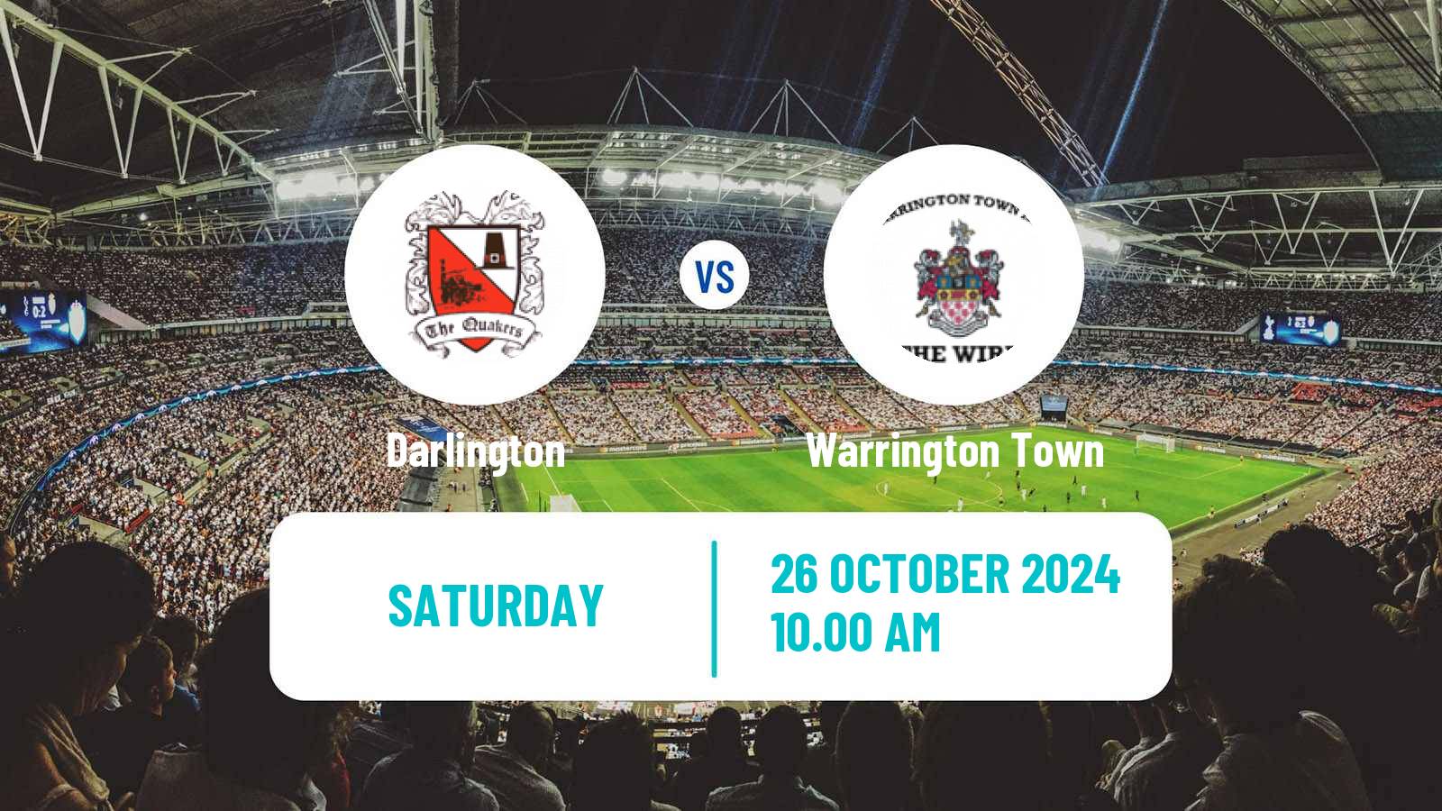 Soccer English National League North Darlington - Warrington Town