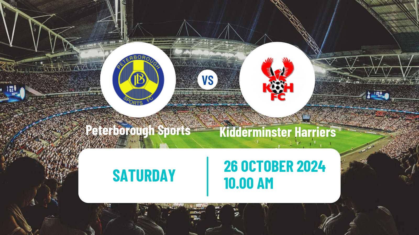 Soccer English National League North Peterborough Sports - Kidderminster Harriers