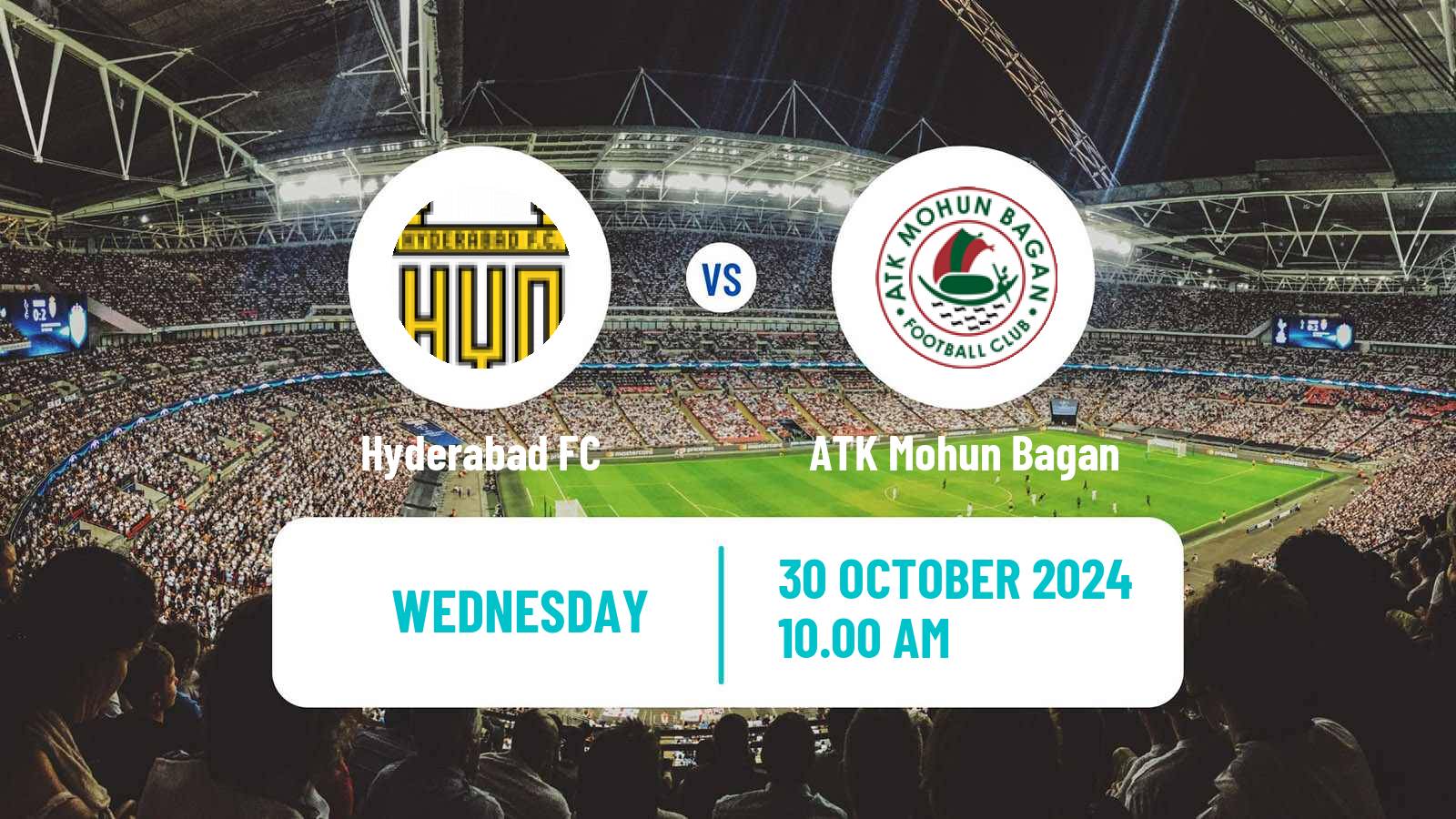 Soccer Indian ISL Hyderabad - ATK Mohun Bagan