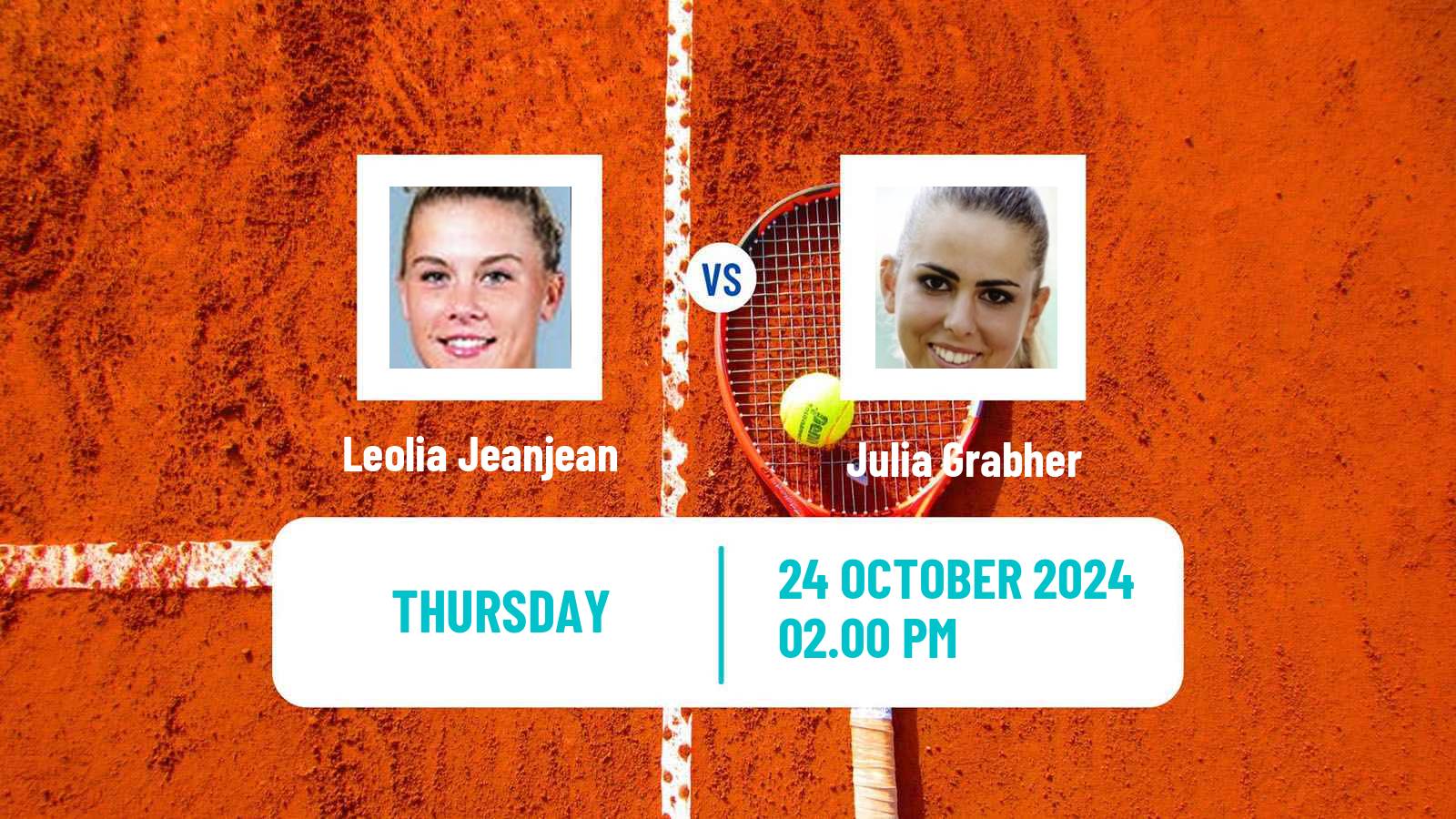 Tennis ITF W75 H Poitiers Women Leolia Jeanjean - Julia Grabher