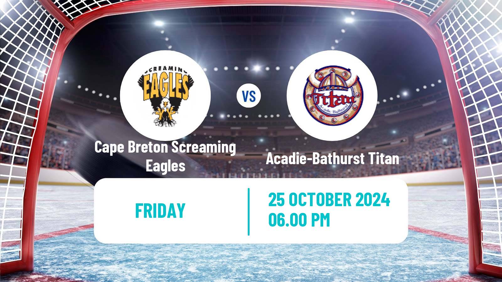 Hockey QMJHL Cape Breton Screaming Eagles - Acadie-Bathurst Titan