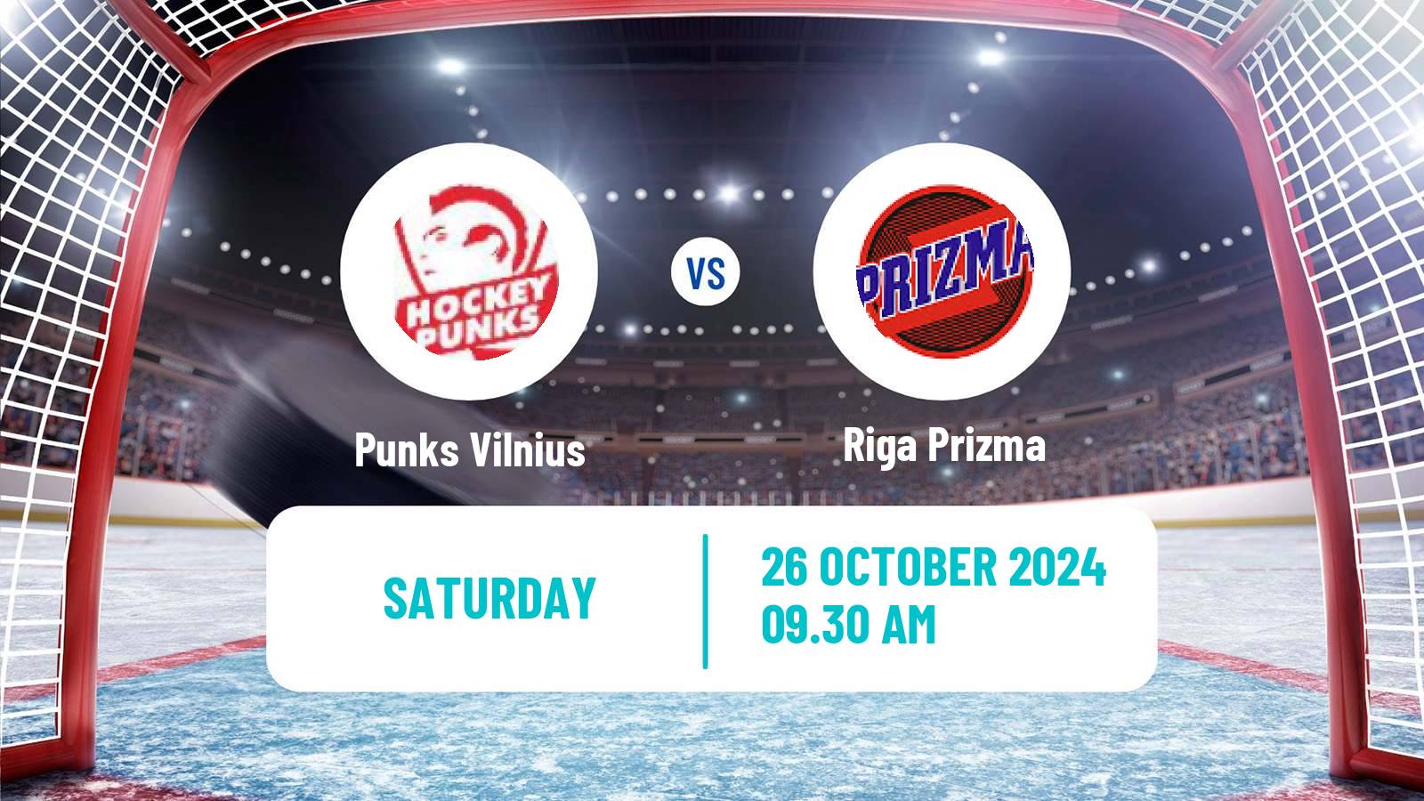 Hockey Latvian Hokeja Liga Punks Vilnius - Riga Prizma