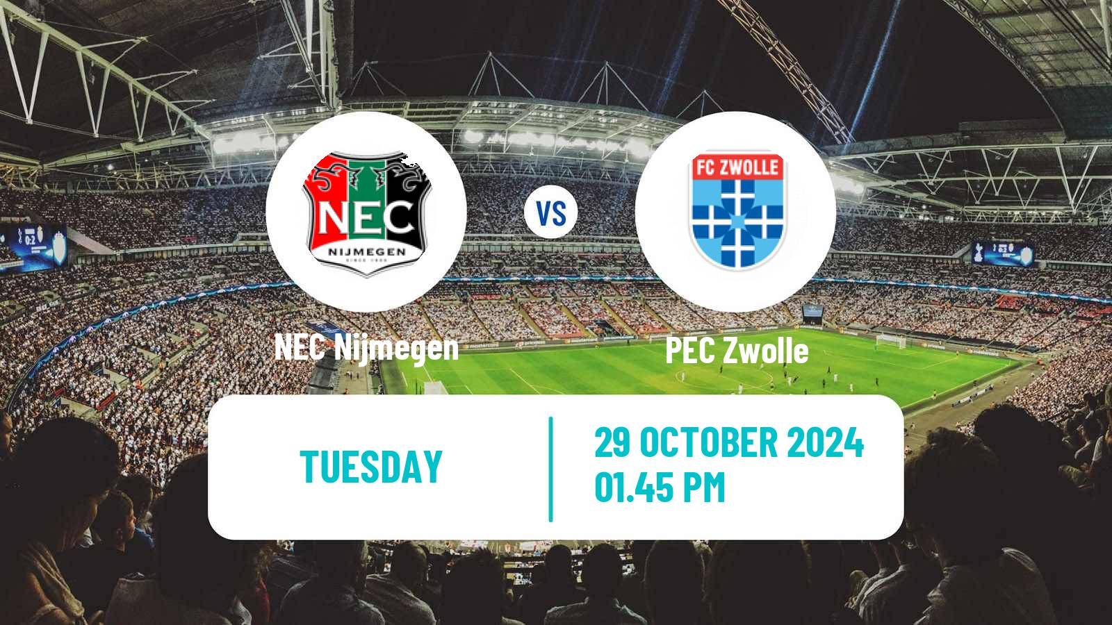 Soccer Dutch KNVB Beker NEC Nijmegen - Zwolle