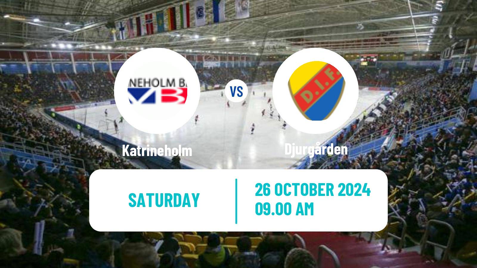 Bandy Swedish Allsvenskan Bandy Katrineholm - Djurgården