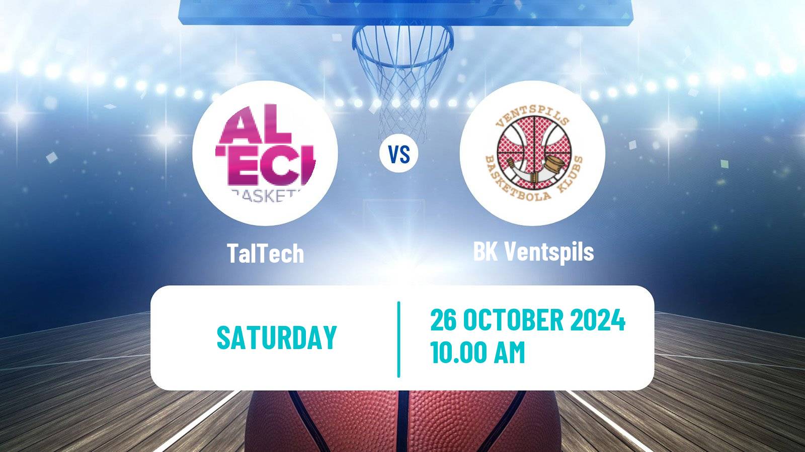 Basketball Estonian–Latvian Basketball League TalTech - BK Ventspils