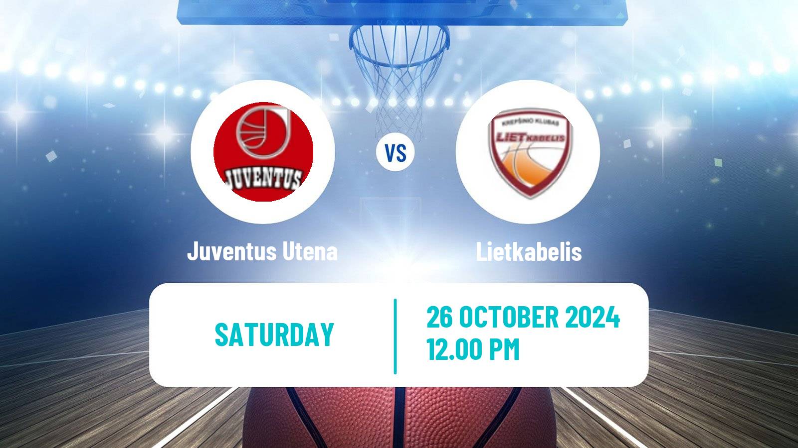 Basketball Lietuvos Krepsinio Lyga Juventus Utena - Lietkabelis