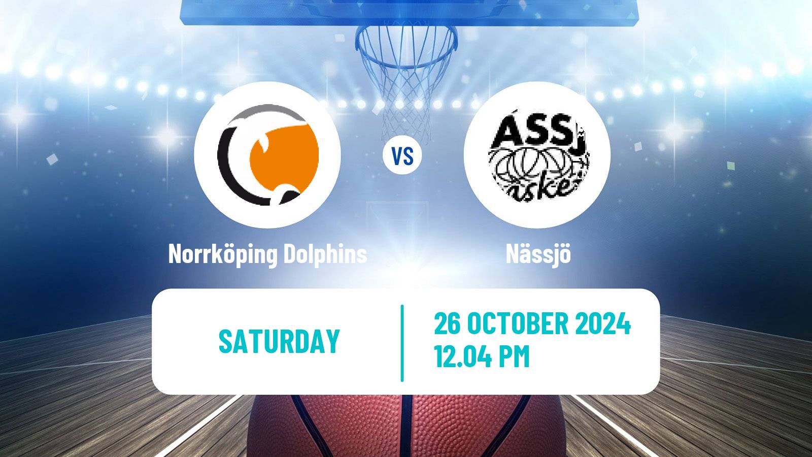 Basketball Swedish Basketligan Norrköping Dolphins - Nässjö