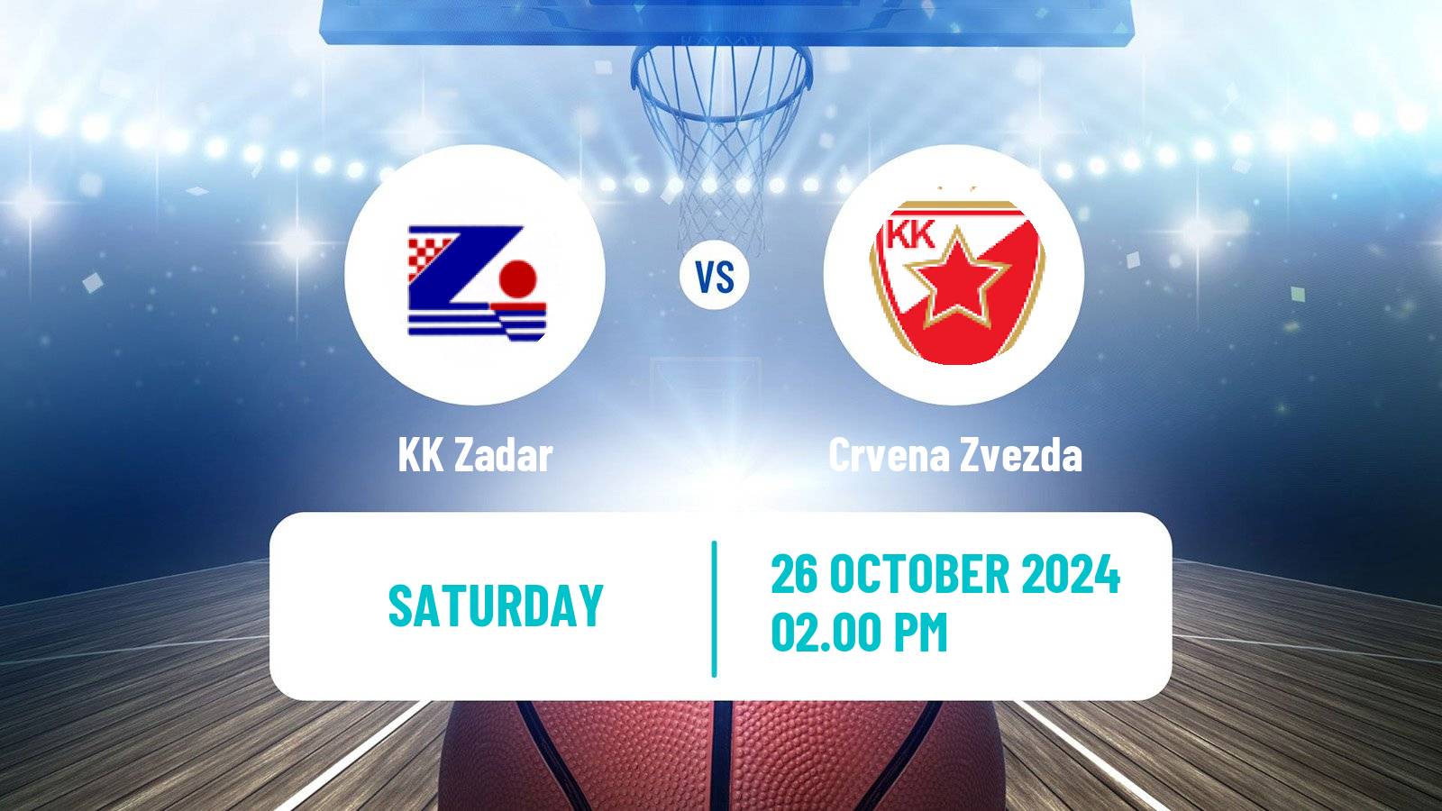 Basketball Adriatic League KK Zadar - Crvena Zvezda