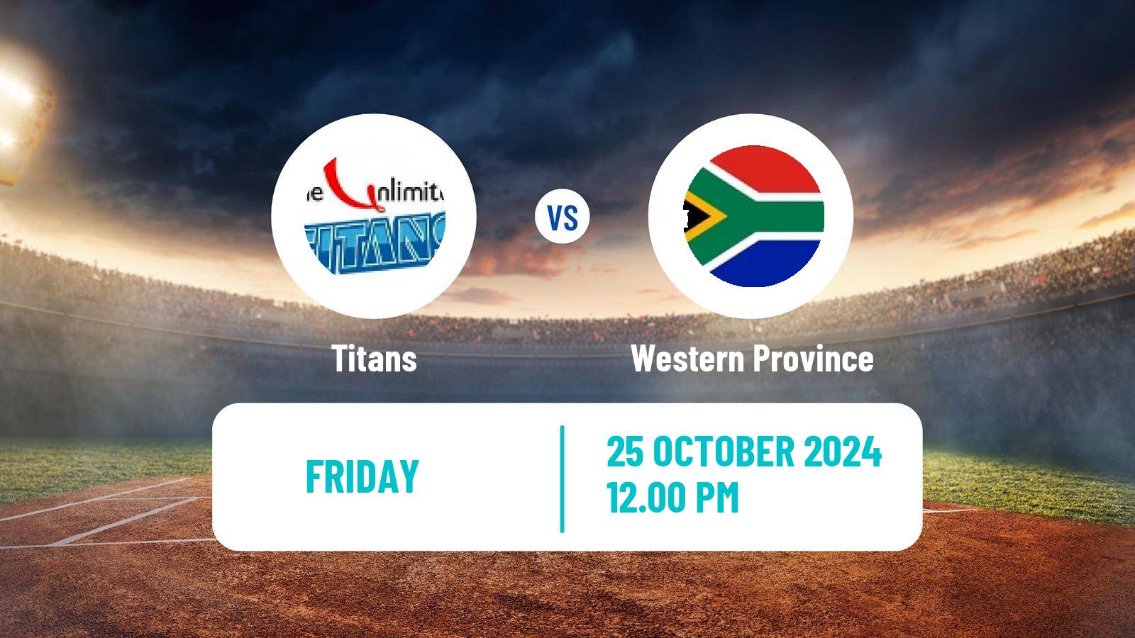 Cricket CSA T20 Challenge Titans - Western Province