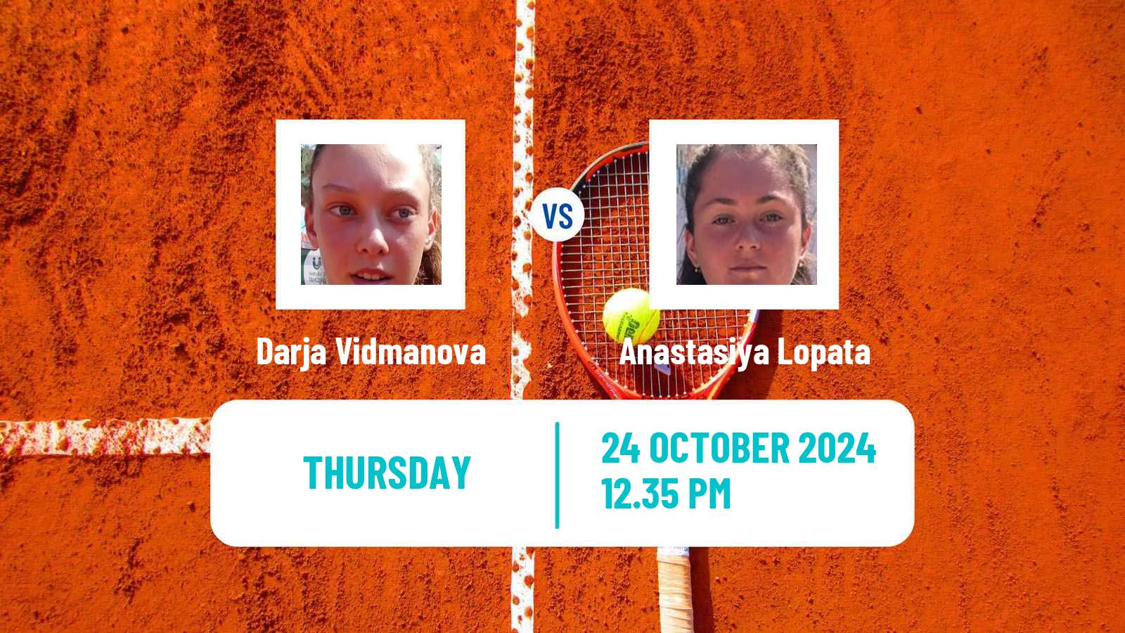 Tennis ITF W35 Hilton Head Island Sc Women Darja Vidmanova - Anastasiya Lopata