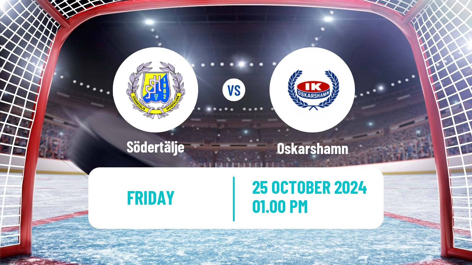 Hockey Swedish Hockey Allsvenskan Södertälje - Oskarshamn