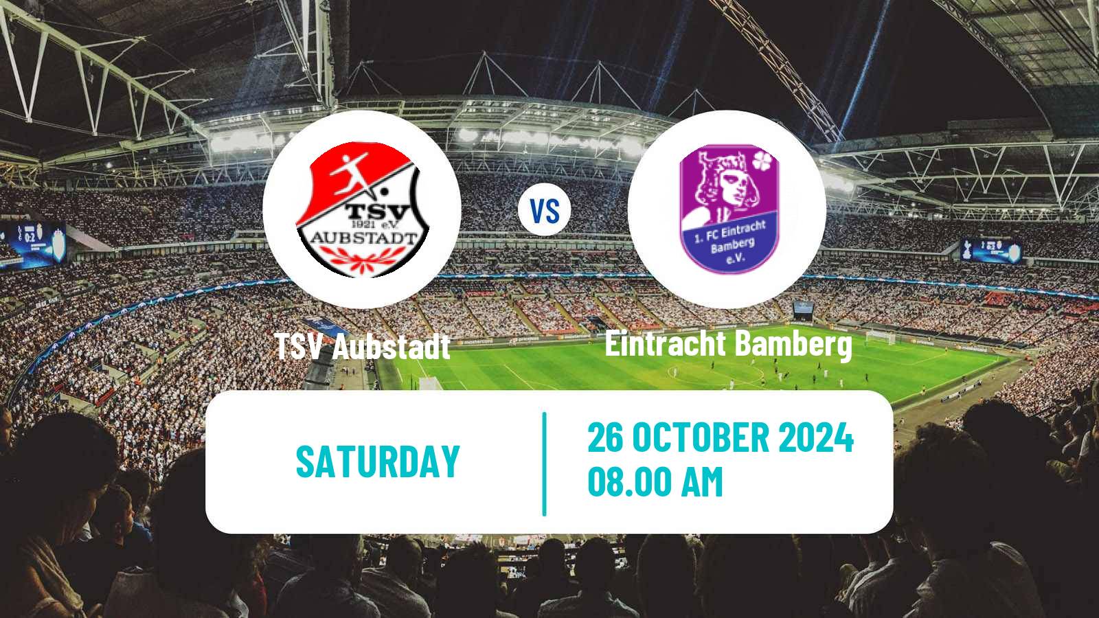 Soccer German Regionalliga Bayern Aubstadt - Eintracht Bamberg