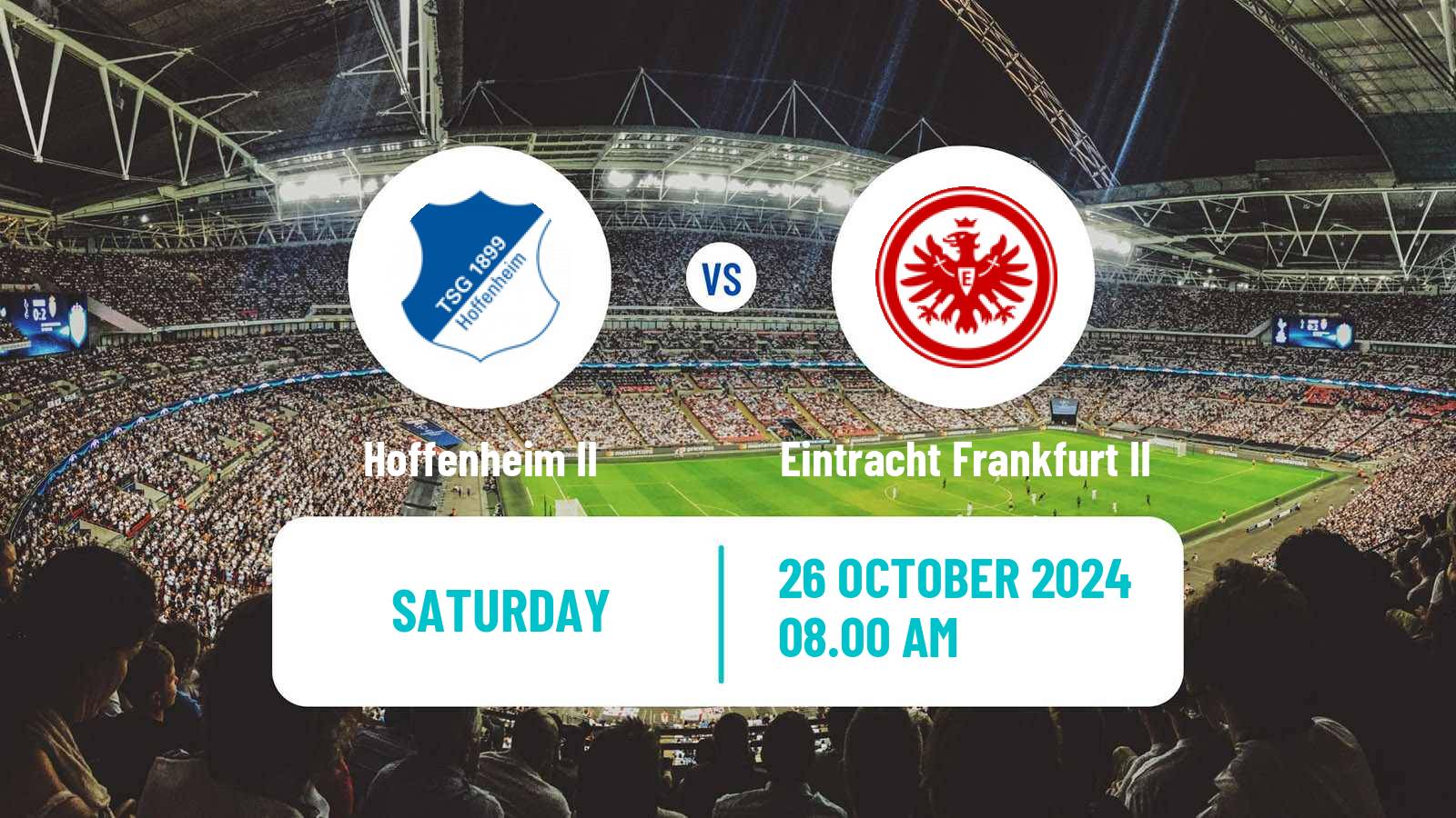 Soccer German Regionalliga Sudwest Hoffenheim II - Eintracht Frankfurt II