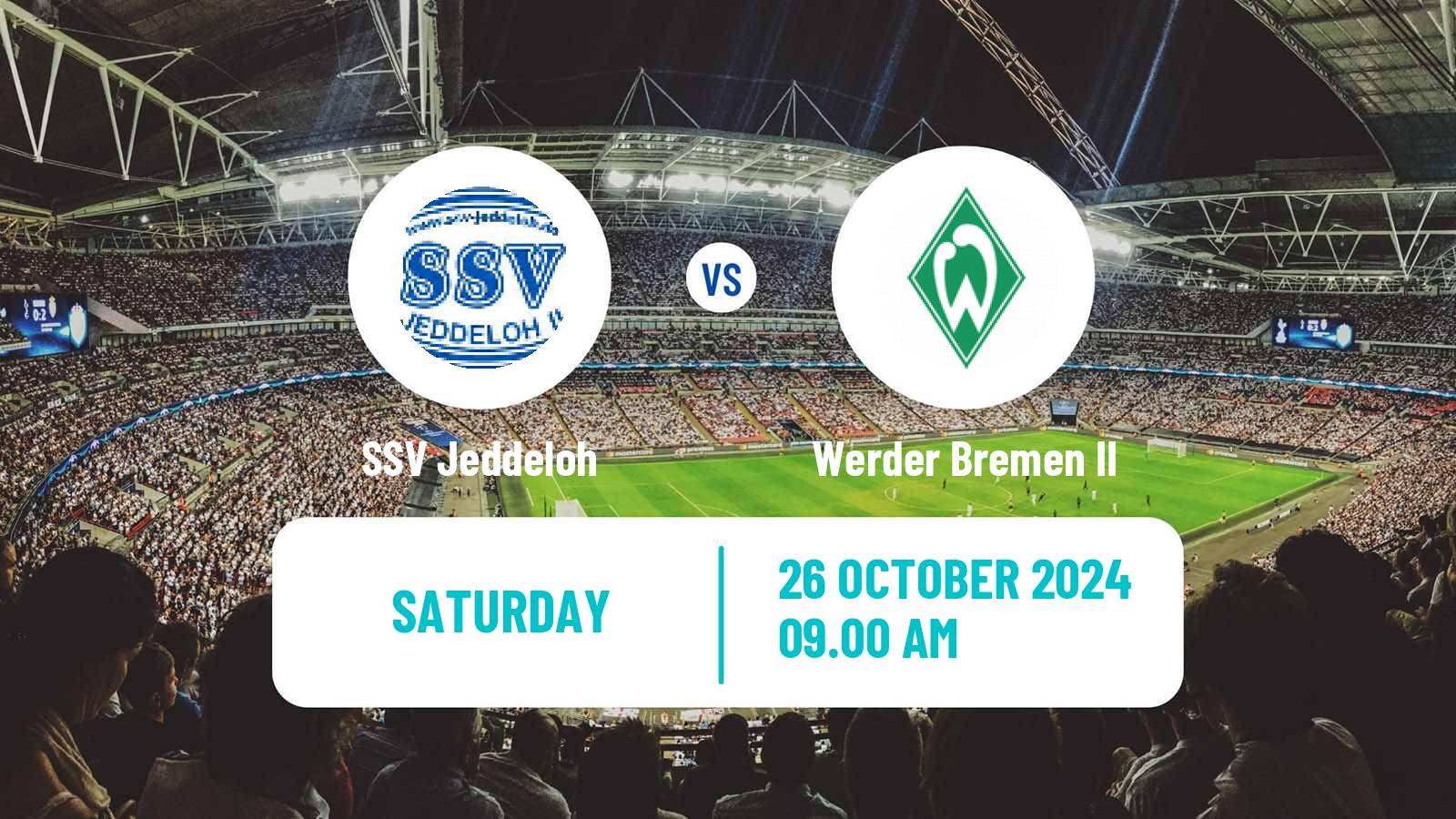 Soccer German Regionalliga North Jeddeloh - Werder Bremen II