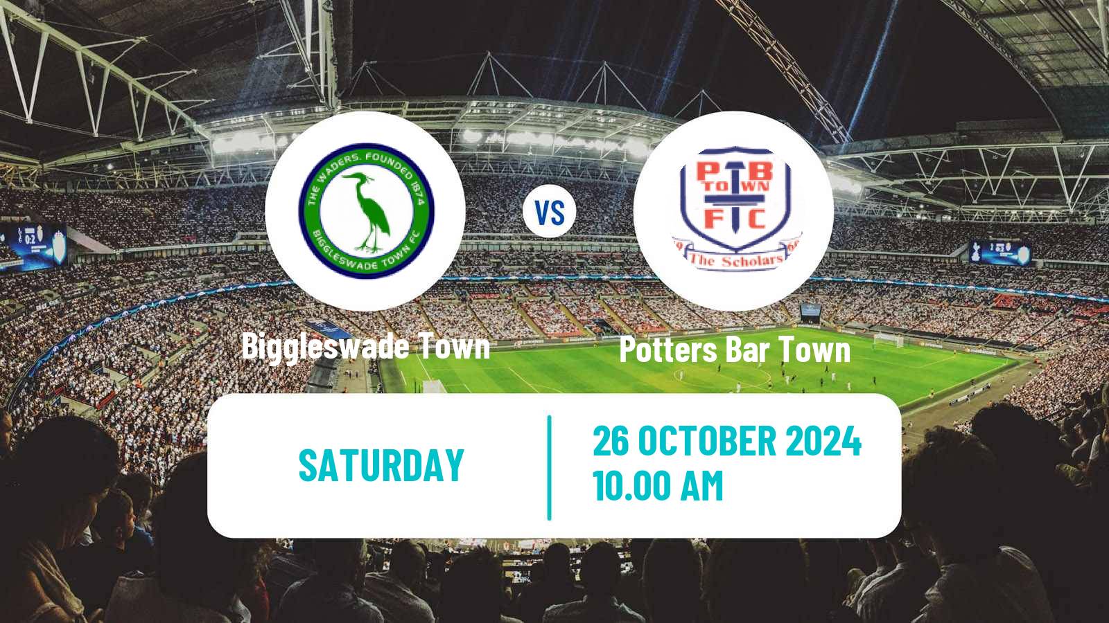 Soccer English FA Trophy Biggleswade Town - Potters Bar Town