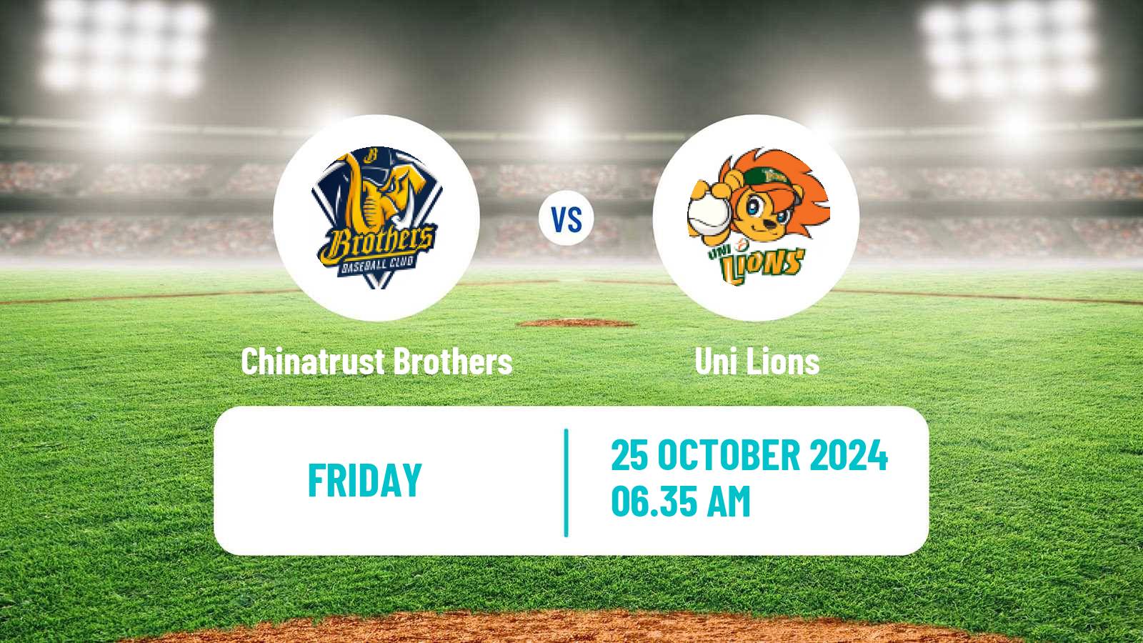 Baseball Taiwan CPBL Chinatrust Brothers - Uni Lions