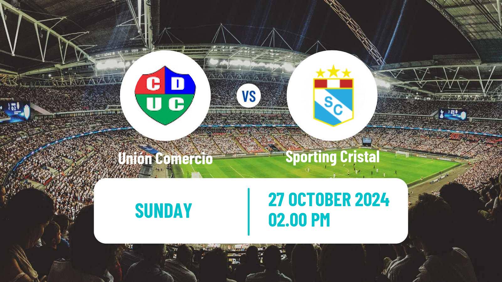 Soccer Peruvian Liga 1 Unión Comercio - Sporting Cristal