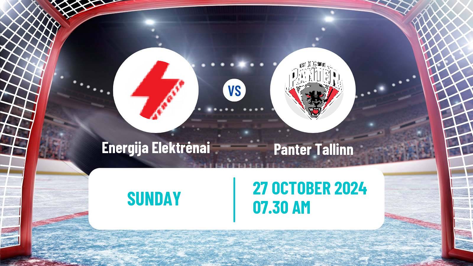 Hockey Latvian Hokeja Liga Energija Elektrėnai - Panter Tallinn