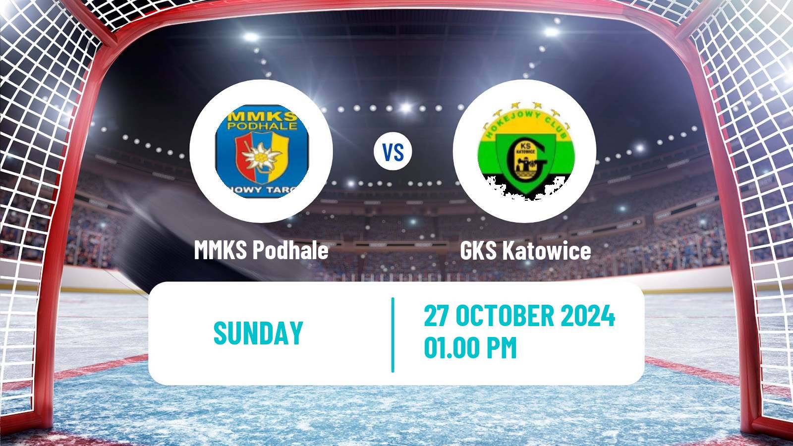 Hockey Polska Liga Hokejowa MMKS Podhale - GKS Katowice