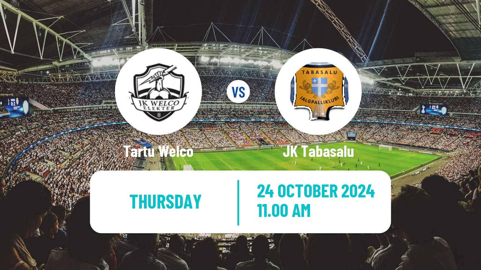 Soccer Estonian Esiliiga Tartu Welco - Tabasalu