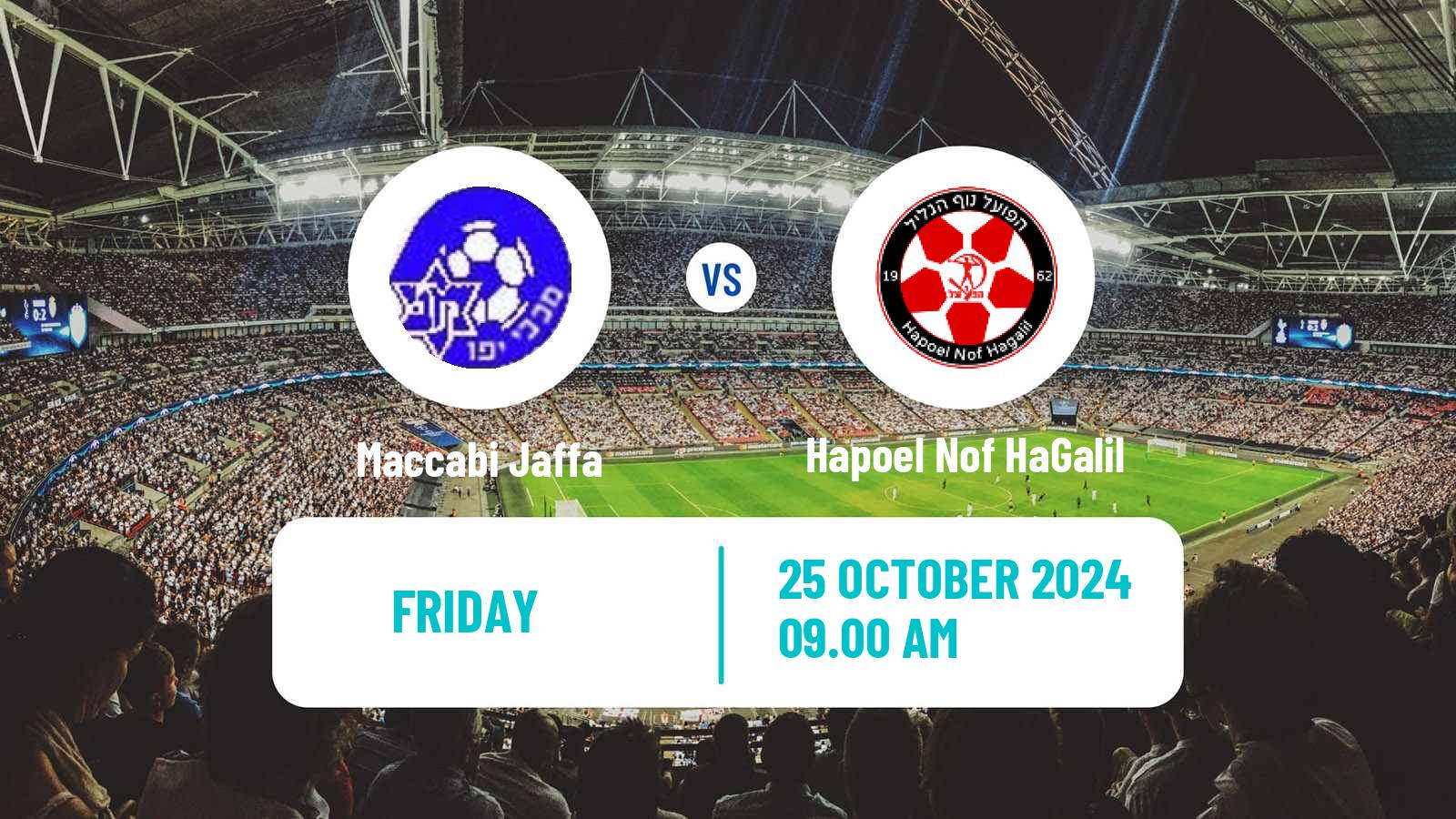 Soccer Israeli Liga Leumit Maccabi Jaffa - Hapoel Nof HaGalil