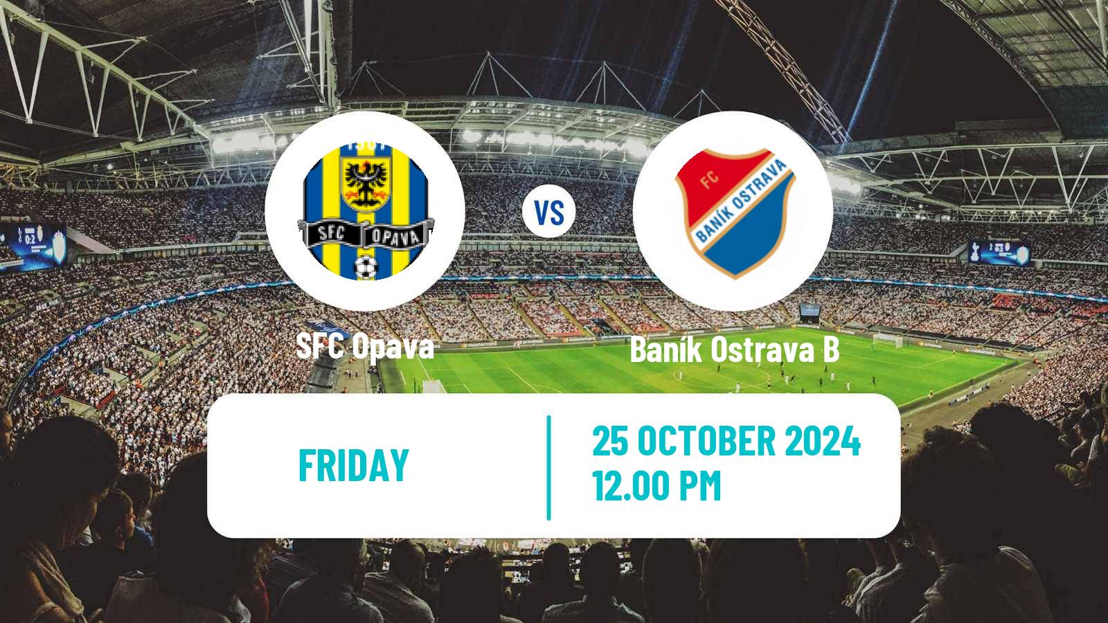 Soccer Czech Division 2 Opava - Baník Ostrava B