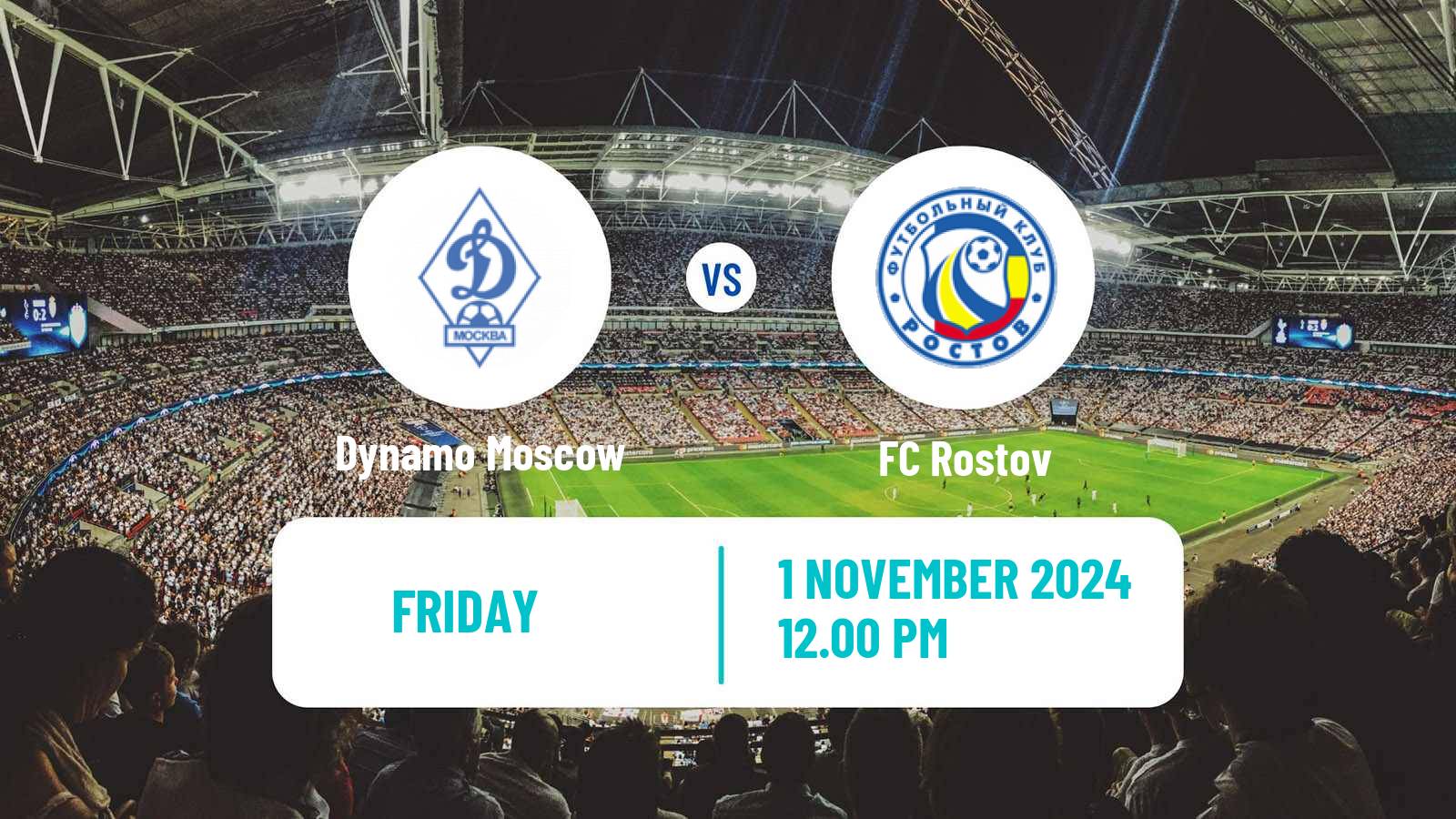 Soccer Russian Premier League Dynamo Moscow - Rostov