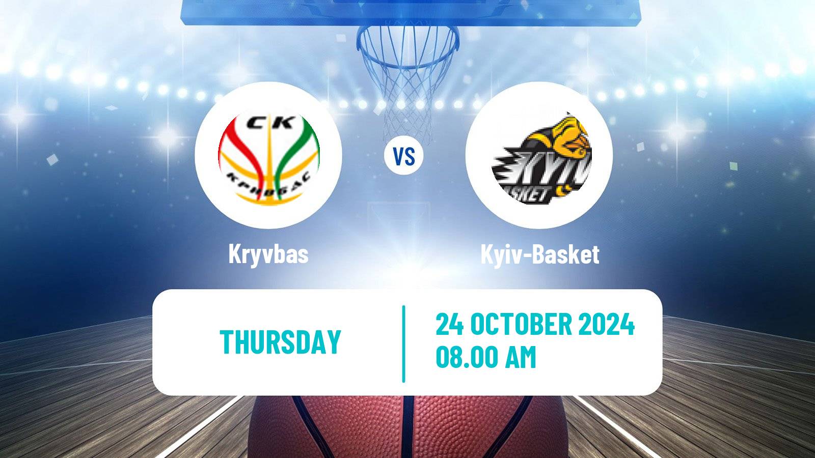 Basketball Ukrainian FBU Super League Kryvbas - Kyiv-Basket